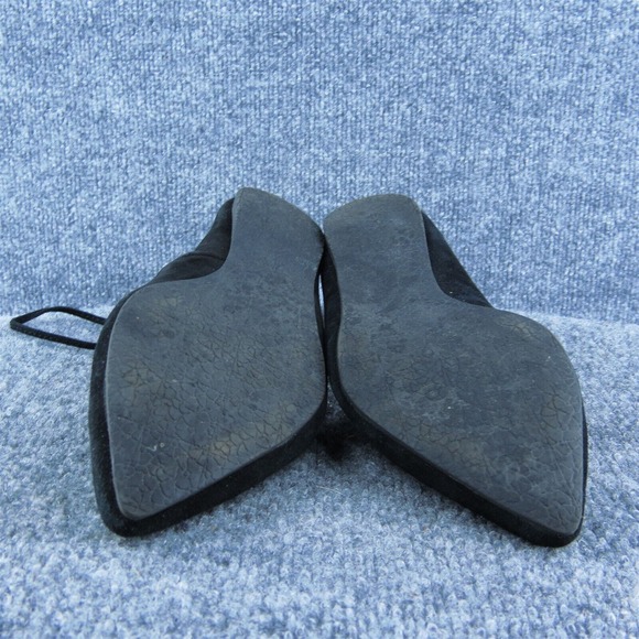 Steve Madden Eleanorr‎ Women Flat Shoes Black Leather Lace Up Size 8.5 Medium - Picture 8 of 9